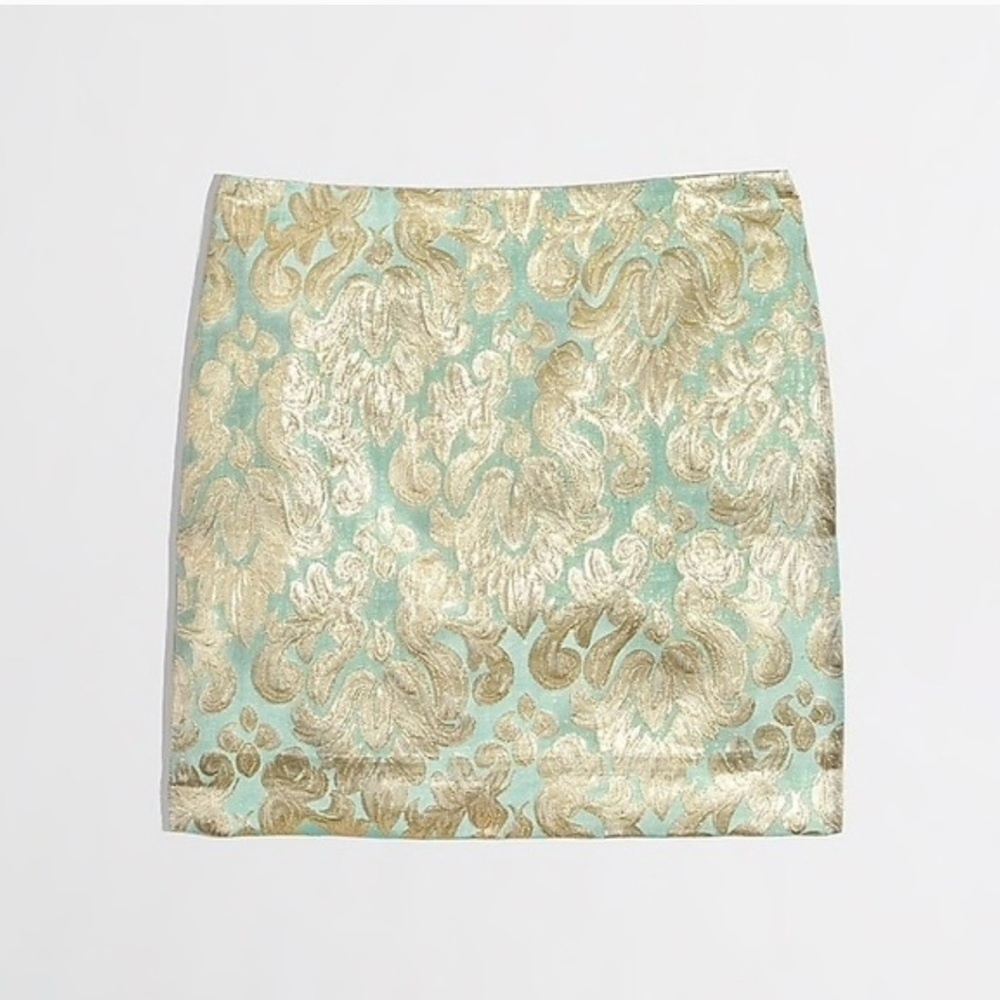 J. Crew Factory | Metallic Brocade Mini Skirt Size 4